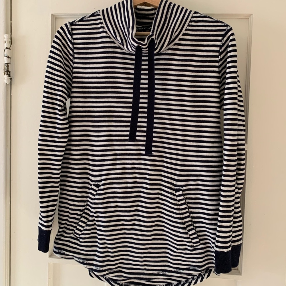 JCrew Mercantile funnelneck tunic sweatshirt